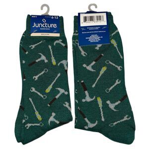 1x Juncture Mens Crew Socks Tools Size 6-12